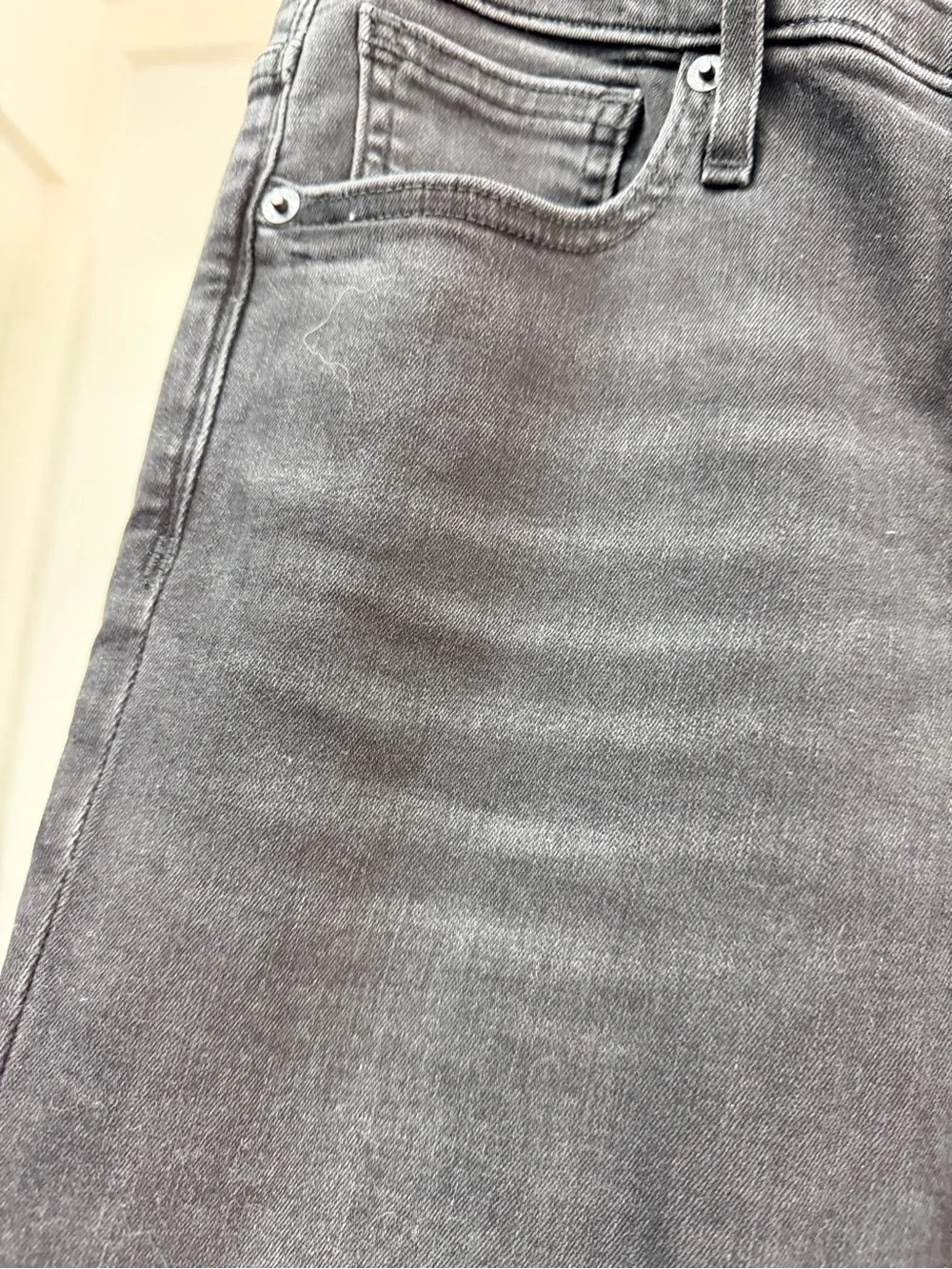 J.Crew Mercantile distressed faded black stretch high rise skinny jeans 26
